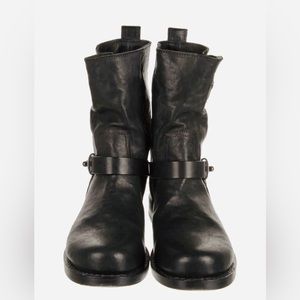 RAG & BONE Womens Black Leather Moto Boots SZ 9 EU SZ 39